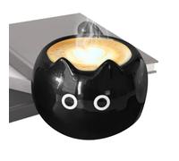 Papier tasse de chat - 210 ml de thé à chaton siamois en céramique, adorable bateau à boire de café | Women Wiring, charmant cadeau pour les amoureux des animaux, lait créatif ou porte-espres