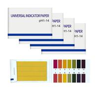 INF 320 bandelettes de Test pH, Papier de Tournesol, Plage de Mesure 1-14, 4X Pack de 80