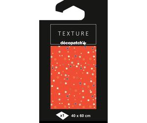 Papier Texture Décopatch n°868 -1 feuille 40x60cm - Rouge