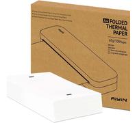 Papier Thermique A4 à Séchage Rapide - 100 Feuilles Pliées pour Imprimantes Thermiques