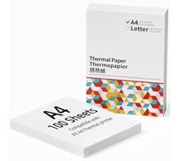 Papier Thermique A4 Pliable 8.27"×11.69", Papier Thermique A4 Continu pour Portable M08F, M832, M834, MT800, Compatible avec Toutes les Imprimante Thermique, 210mm × 297mm, 100 feuilles
