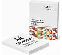 Papier Thermique A4 Pliable 8.27""×11.69"",Papier Thermique A4 Continu pour Portable M08F,M832,M834,MT800,Compatible avec Toutes les Imprimante Thermique,210mm × 297mm,100 feuilles