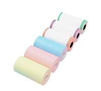 Papier Thermique Coloré et Impression 57x30mm 6 Pièces pour Caisse | Papier, Découpe Facile, Compatible Imprimantes Jet D’encre, pour Reçus Codés Couleur et Usage Bureau