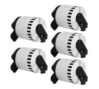 Papier Thermique DK-11234 DK-11247 DK-22211 DK-22212 Compatible with Brother QL-1050 QL-1060N QL-1100 QL-1110NWB QL-500 QL-570VM QL-600 QL-650 QL-710W QL-700(DK-11234 5 Rolls)