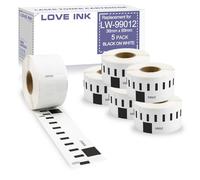 Papier thermique étanche pour Dymo Labelampa er,rouleau d'étiquettes,36mm * 89mm,99012 Attro,4XL,260 Turbo,99012,5 pièces,450 - Type 99012-5PK