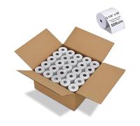 Papier thermique for caisse enregistreuse, papier reçu sans BPA for terminaux de point de vente et lecteurs de cartes bancaires(10PCS 80x80mm)