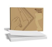 papier thermique Mini imprimantes A4 Séchage rapide et stockage longue durée Papier thermique continu plié(100PCS Long Term)
