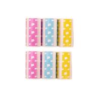 Papier Thermique Rouleaux de papier for mini imprimante photo 58 mm, papier thermique adhésif 57 x 25 mm, étiquette autocollante DIY, reçu, facture for mini imprimante mobile de poche(6 rolls)
