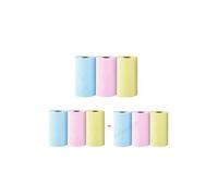 papier thermique Rouleaux de papier for mini imprimante photo 58 mm, thermique adhésif 57 x 25, étiquette autocollante DIY, reçu, facture mobile poche(9 rolls)
