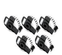 Papier thermique universel L-650TD / QLDK22225 Compatible avec QL-1050 QL-1060N QL-1100 QL-1110NWB QL-500 QL-500A QL-560 QL-570VM QL-600 Q-710W Remplacement du marché après le marché(5 Rolls)