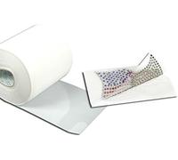 Papier thermotransférable transparent pour strass et cristaux - Film adhésif résistant à la chaleur - Idéal pour T-shirts, jeans, sacs, chaussures (5 mètres x 24 cm)