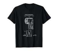 Papier Toilet Paper Roll T-Shirt, Homme, Noir, 6XL