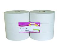Papier toilette blanc MAXIROL 2x16g/m² - carton de 6 rouleaux - 2 plis - 1400 formats - 9.2x25cm - I367LMR- Certifié France Medical Industrie