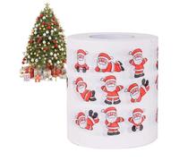 Papier toilette de Noël - Papier toilette Père Noël - Rouleau de serviette motif rennes | Papier de soie de Noël pour salle à manger, maison, toilettes, salle de bain