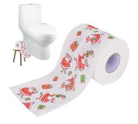 Papier toilette de Noël - Rouleau de papier de soie de Noël pour salle de bain avec motif de rennes | Papier toilette à motif de Noël pour table à manger, maison, Toi
