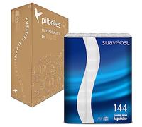 Papier Toilette Double Épaisseur 144 Rouleaux | Expédition Discrète et Protégée | Papier Toilette Super Doux 12 Paquets de 12 Rouleaux