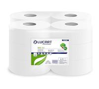 Papier toilette écologique Mini Jumbo Lucart 2 plis - 527 déchirures - 812098 (conf.12)