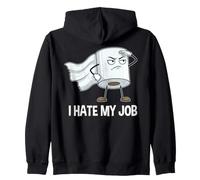 Papier Toilette Humoristique avec Inscription « I Hate My Job » Sweat à Capuche