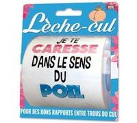 papier toilette humoristique lèche cul - surprisez vous pq15 Blanc G