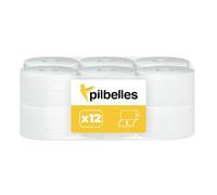 Papier Toilette Jumbo - 12 Rouleaux, 2 Plis, 95m/Rouleau