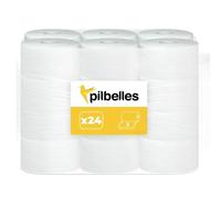 Papier Toilette Jumbo - 24 Rouleaux (12x2), 2 Plis, 95m/Rouleau