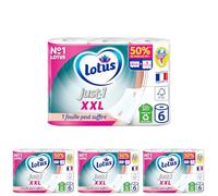 Papier toilette LOTUS Just1 XXL x6 rouleaux (Lot de 4)