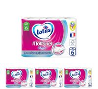 Papier toilette LOTUS Moltonel Style x6 rouleaux (Lot de 4)