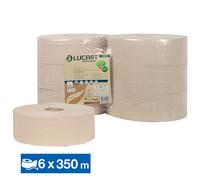 Papier toilette maxi jumbo Lucart EcoNatural économique, lot de 6