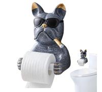 Papier toilette mural - Porte de papier hygiénique pour chiens | Rouleau de pompier en forme de chien | Porte de serviette de bain pour salle de bain et porte-gobelet de porte d'urgence pour