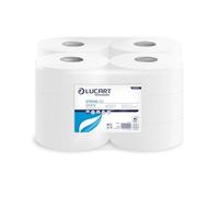 Papier toilette pure cellulose Mini Jumbo Lucart - 2 plis - 486 déchirures - 812103 (conf.12)