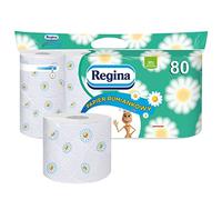 Papier Toilette Regina à la Camomille, Fin et Robuste (80 Rouleaux)