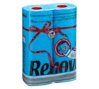 Papier toilette triple épaisseur Renova couleur bleu - Paquet 6 rouleaux