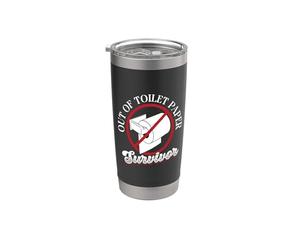 Papier toilette vide Survivant Gobelet isotherme en acier inoxydable double paroi