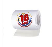 papier toilette wc humour 18 ans - sud trading cd7492v18 Blanc G