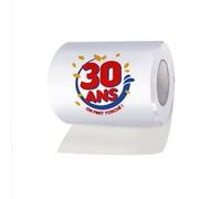 papier toilette wc humour 30 ans - sud trading cd7492v30 Blanc G