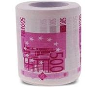 Papier toilettes en forme de billet de 500 euros Multicolore