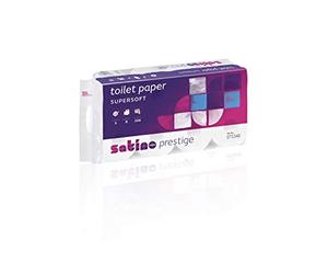 Papier toilettes Satino Prestige 3 couches 250vel 8 rouleaux blancs