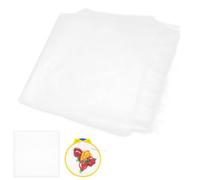 Papier Transfert Broderie Blanc 20 Feuilles Hydrosoluble | Film Semi-transparent Lignes en Relief Fines, Compatible Divers Textiles, pour Couture Créative et Projets de Broderie