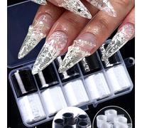 Papier transfert de nail art en dentelle, brillant, décor pailleté, gel pré-enduit, jetable, motif géométrique rêveur, rectangulaire, convient aux surfaces en plastique, sans parfum, applicable pour l