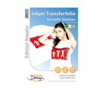 Papier transfert jet d'encre textiles clairs - 8 feuilles Your Design