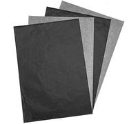 Papier transfert noir carbone simple face noir graphite transfert papier calque pour peinture, peinture, copie, 25 feuilles de papier 23 x 33 cm, écriture portable, art, impression, artisanat