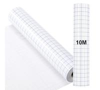 Papier Transfert pour Plotteur, 30,5 x 1000 cm, Papier Transfert pour Cricut avec Grille D'alignement Claire, Film de Transfert pour Cricut, Silhouette Cameo, Affiches, Décorations de Fenêtres