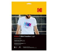 KODAK T-Shirt Transfers - T-Shirt à Créer et Personnaliser, Papier Transfert Thermocollant de Haute Qualité, Logiciel Inclus, Longue Durée de Vie - Blanc
