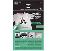 Papier Transfert tissu thermocollant imprimable A4 2 pièces