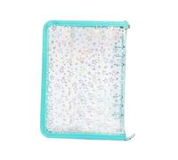 Papier transparent rechargeable pour l'organisation de documents, carnet de collection d'autocollants à fermeture éclair avec design robuste, classeur pour journaux, cartes, billets, gestion de projet