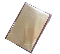papier vélin pour scrapbooking, Lot de 100 feuilles de papier calque translucide A5, papier de soie, 210 x 140 mm(Gold)