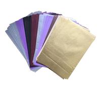 papier vélin pour scrapbooking, Lot de 100 feuilles de papier calque translucide A5, papier de soie, 210 x 140 mm(Light Purple Mix)