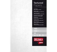 APLI Papier A4 012368 – 100 g vergé blanc – Pack de 100 feuilles