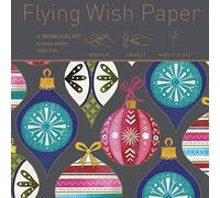 PAPIER VOYAGE FA LA LA LA LA - Écrivez, allumez et regardez la mouche - Papier cadeau parfait - 5" x 5" - Mini kit Whimsical