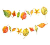 Papierdrachen 10m de guirlande comme décoration d'automne - Décoration à bricoler pour garçons & filles - Feuilles | Projet créatif à la crèche et à l'école